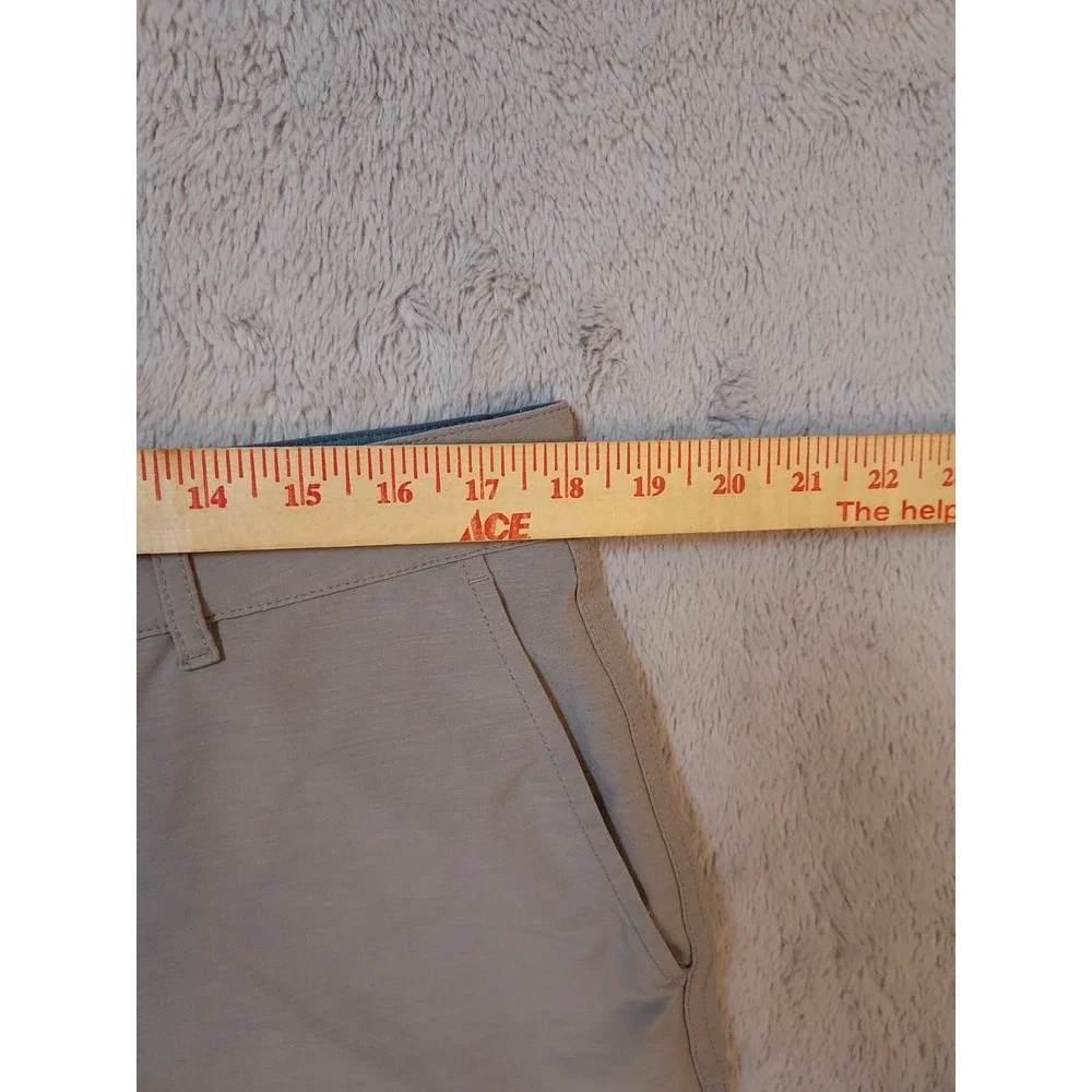 Faherty All Day Shorts Mens 36 Chino Casual Preppy Drawstring Beach Outdoor Gray